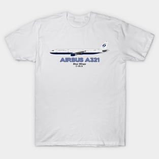 Airbus A321 - Blue Wings T-Shirt